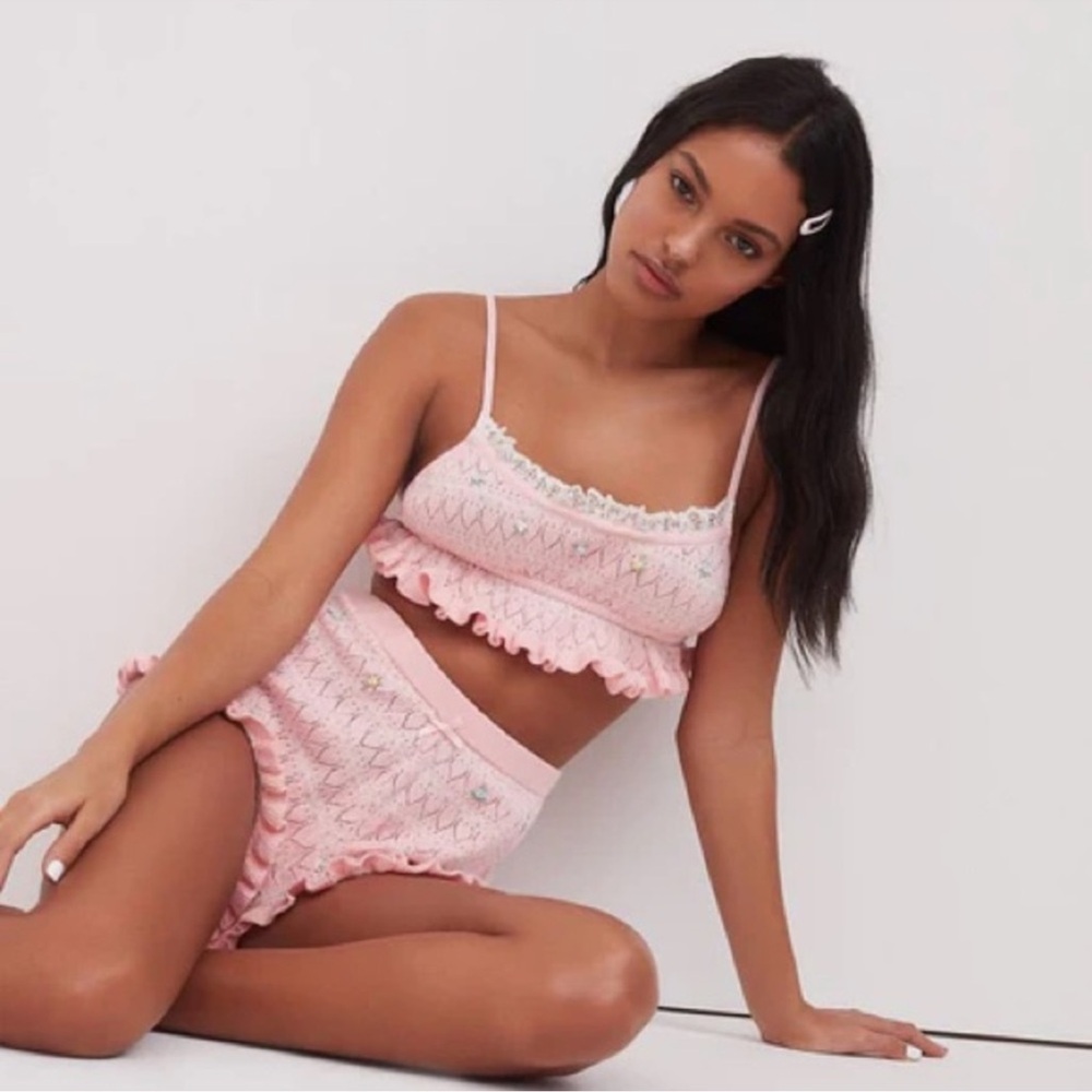 For love and lemons sleep knit set. So cute! Gently worn, washed & hung to dry